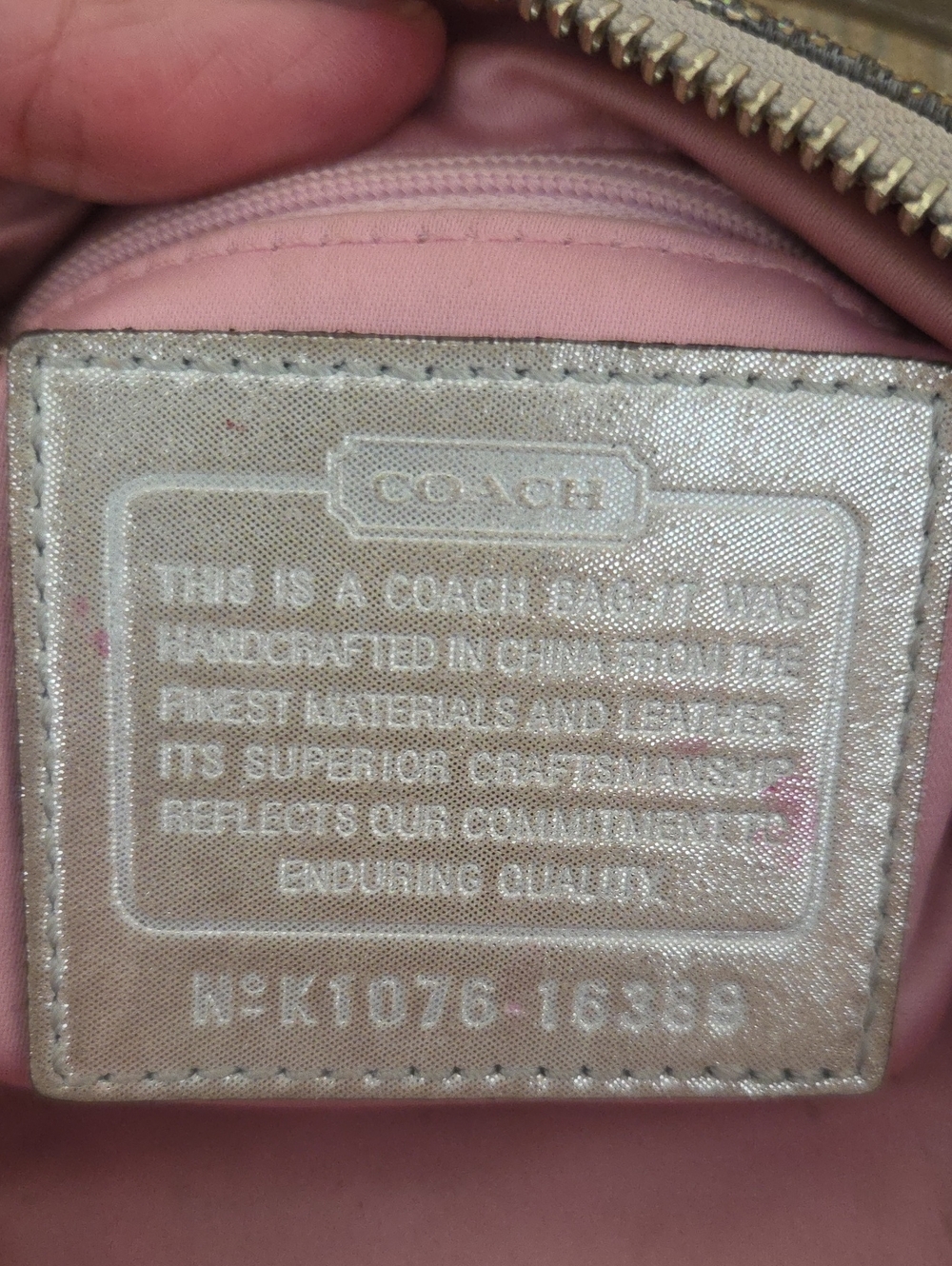 Coach Poppy Gray Signature Canvas Shoulder Bag with Removable StrapCoavh - Picture 11 of 11